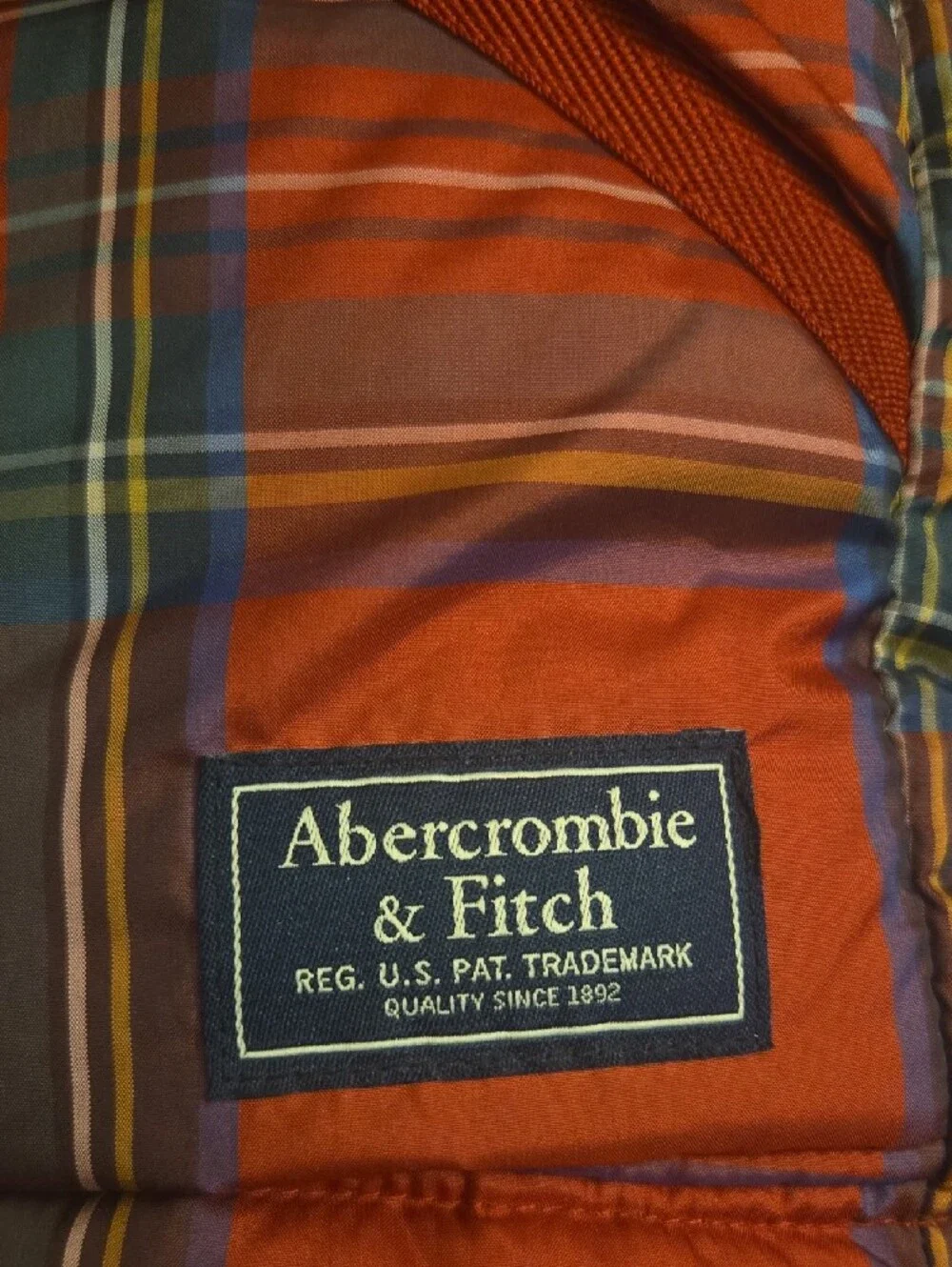 Plaid Puffer Hooded Jacket - Red Plaid